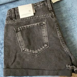 Black brand new Kancan shorts